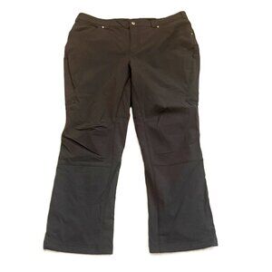 Duluth Trading Womens Utility Fleece Lined Cargo Work Pants Gray 18W X 29